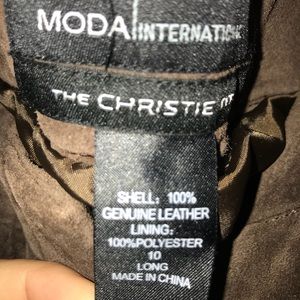 Genuine leather pants